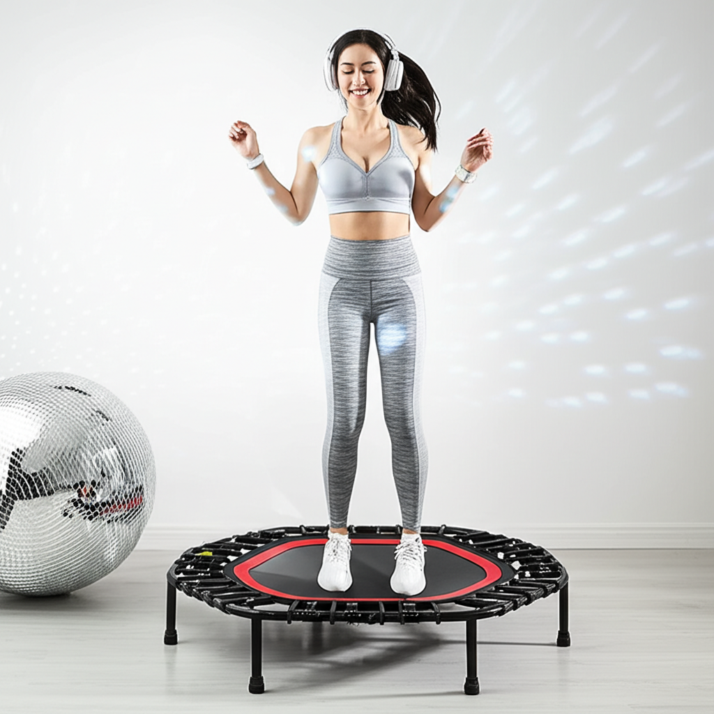 15 minute fun rebounder workout disco