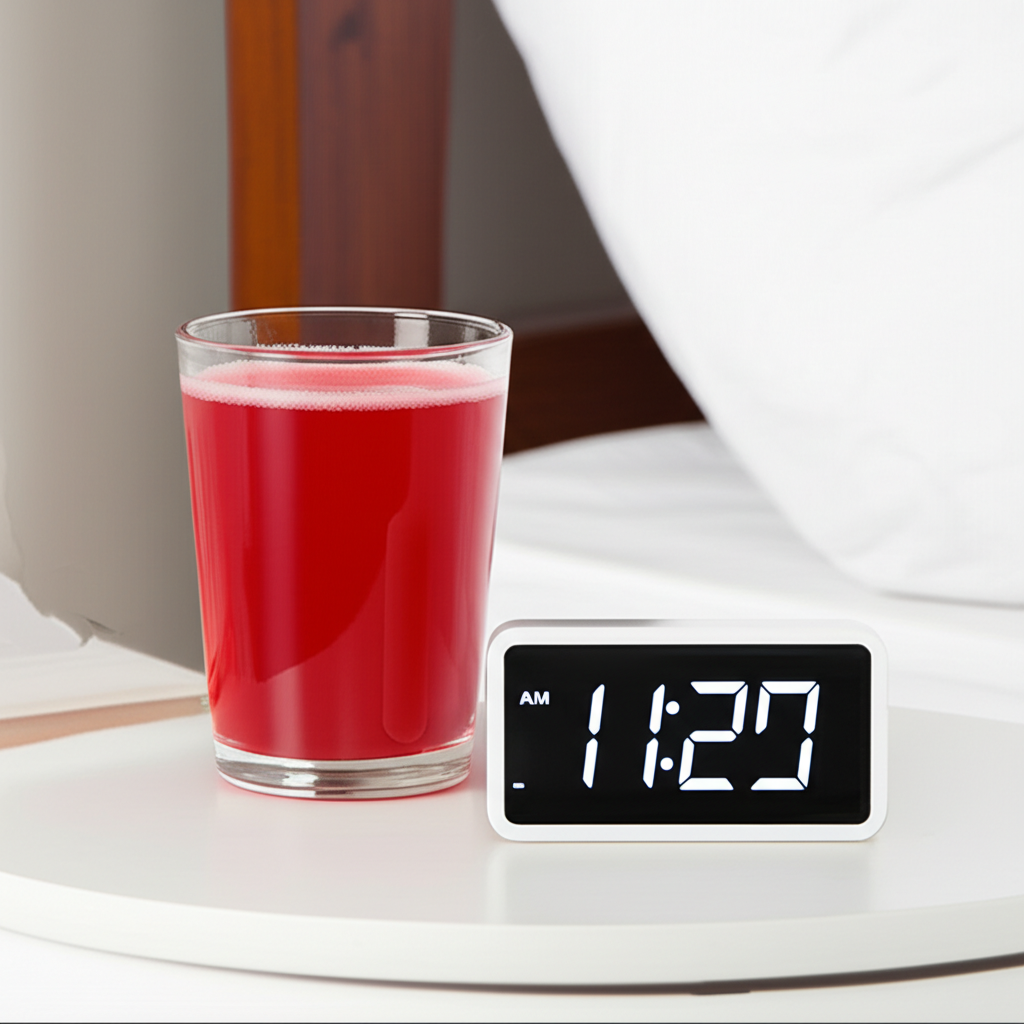 tart cherry juice sleep dosage timing