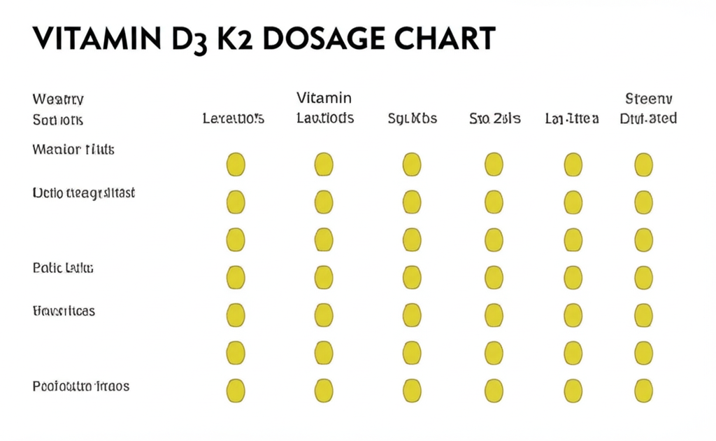 vitamin d3 k2 dosage chart age